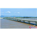 Cầu vượt biển dài nhất Việt Nam tuyệt đẹp từ trên cao